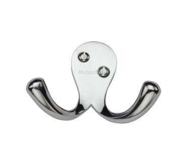 Heritage Brass V1060 Twin Robe Hook - Polished Chrome