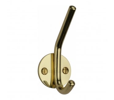 Heritage Brass V1065 Contemporary Hat & Coat Hook - Polished Brass