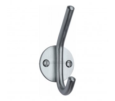 Heritage Brass V1065 Contemporary Hat & Coat Hook - Satin Chrome