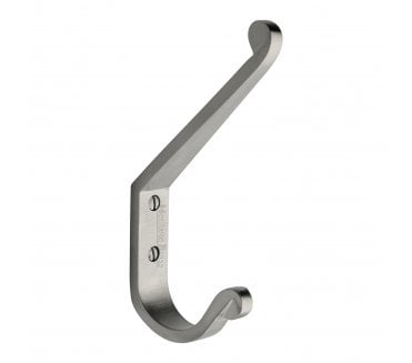 Heritage Brass V1066 Angular Hat & Coat Hook - Satin Chrome