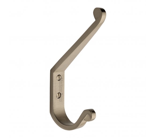 Heritage Brass V1066 Angular Hat & Coat Hook - Satin Nickel