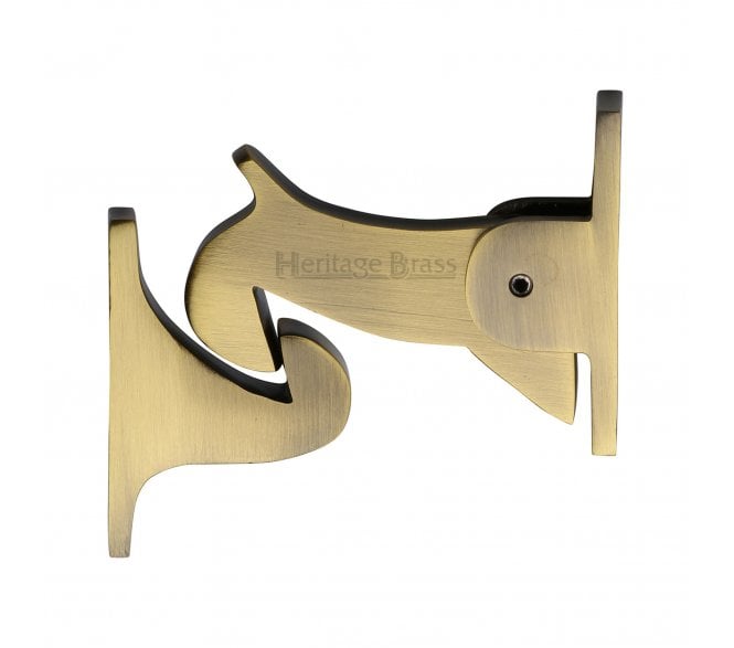Heritage Brass V1074 Door Holder Gravity Design 83mm - Antique Brass