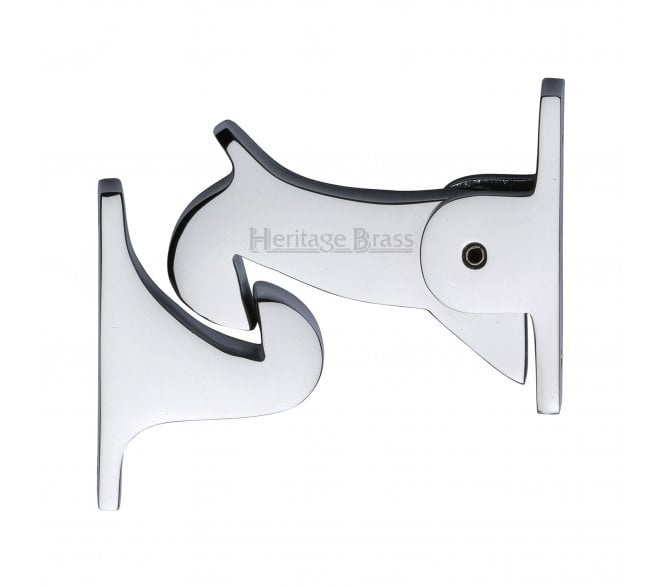 Heritage Brass V1074 Door Holder Gravity Design 83mm - Polished Chrome