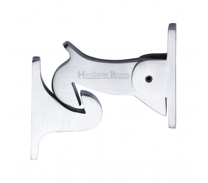 Heritage Brass V1074 Door Holder Gravity Design 83mm - Satin Chrome
