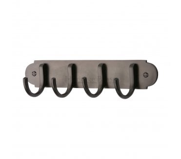 Heritage Brass V1079 Coat Hooks On Plate - Matt Bronze