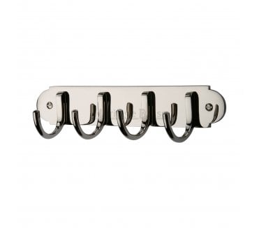 Heritage Brass V1079 Coat Hooks On Plate - Polished Nickel