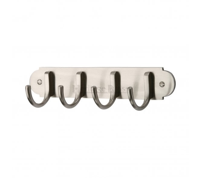 Heritage Brass V1079 Coat Hooks On Plate - Satin Nickel