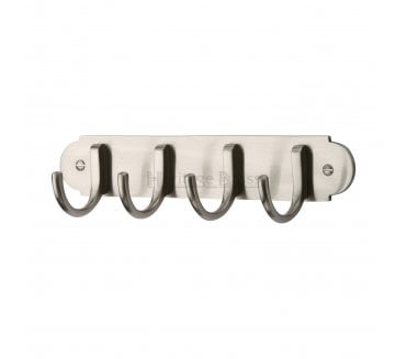 Heritage Brass V1079 Coat Hooks On Plate - Satin Nickel
