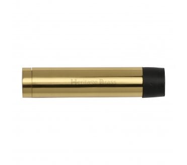 Heritage Brass V1081 Cylinder Wall Mounted Door Stop 75mm - Polished Brass