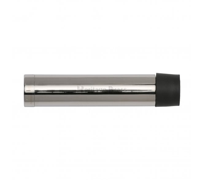 Heritage Brass V1081 Cylinder Wall Mounted Door Stop 75mm - Polished Nickel