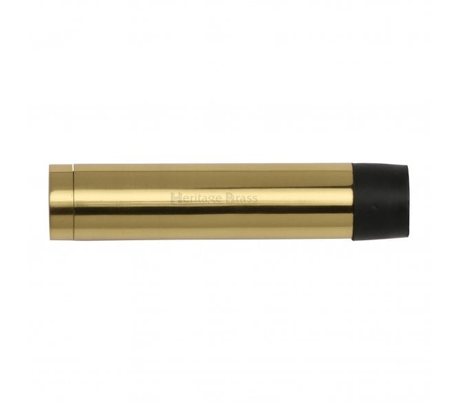 Heritage Brass V1081 Cylinder Wall Mounted Door Stop 87mm - Polished Brass