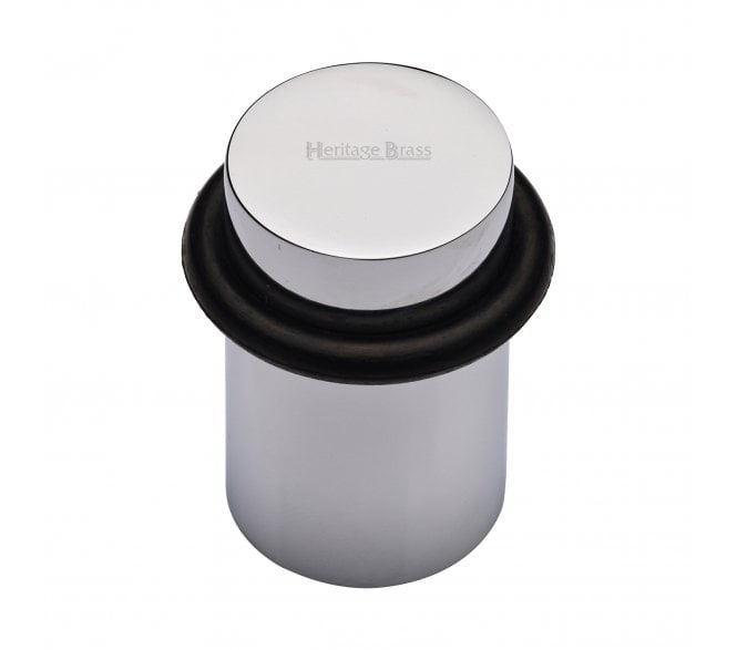 Heritage Brass V1083 Round Floor Door Stop - Polished Chrome