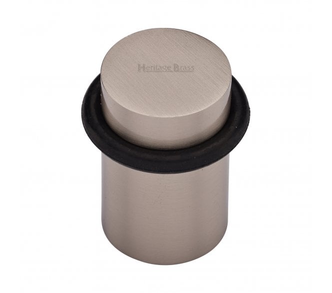 Heritage Brass V1083 Round Floor Door Stop - Satin Nickel