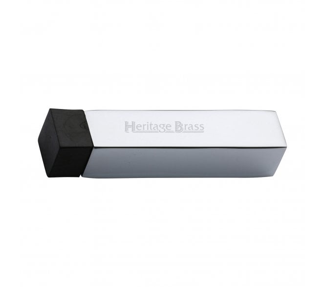 Heritage Brass V1084 Square Wall Mounted Door Stop 76mm - Polished Chrome