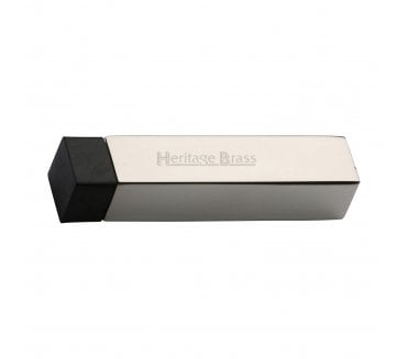 Heritage Brass V1084 Square Wall Mounted Door Stop 76mm - Polished Nickel