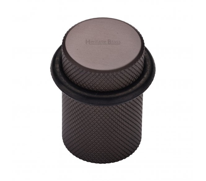 Heritage Brass V1085 Knurled Floor Door Stop - Matt Bronze