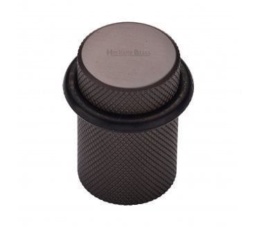 Heritage Brass V1085 Knurled Floor Door Stop - Matt Bronze