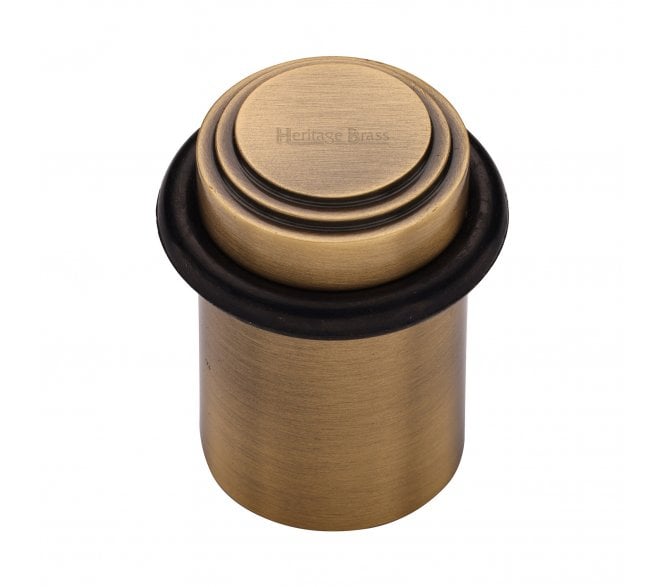Heritage Brass V1086 Stepped Floor Door Stop - Antique Brass
