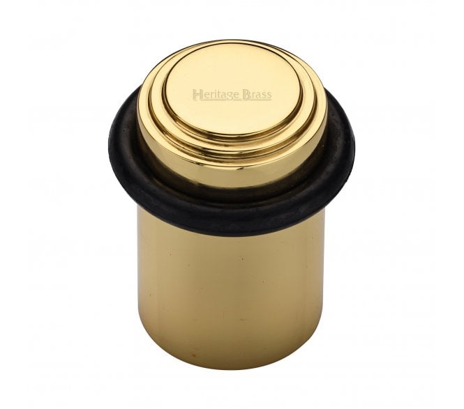 Heritage Brass V1086 Stepped Floor Door Stop - Polished Brass