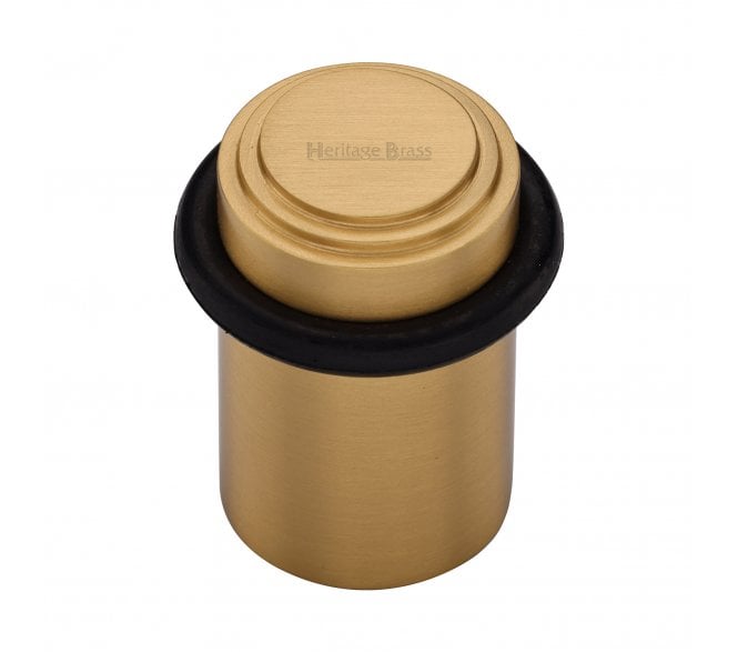 Heritage Brass V1086 Stepped Floor Door Stop - Satin Brass