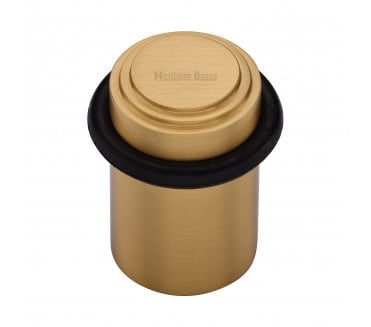 Heritage Brass V1086 Stepped Floor Door Stop - Satin Brass