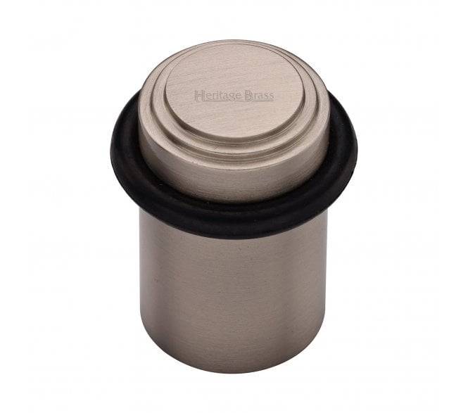 Heritage Brass V1086 Stepped Floor Door Stop - Satin Nickel