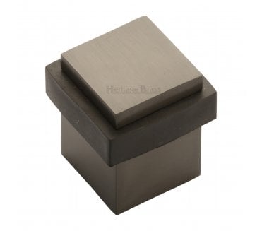 Heritage Brass V1089 Square Mounted Floor Doorstop - Matt Bronze