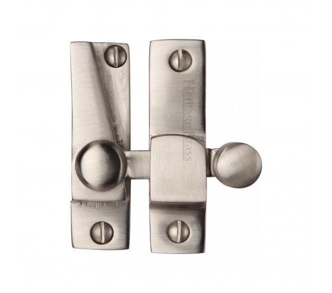 Heritage Brass V1105 Grooved Hook Sash Fastener - Satin Nickel