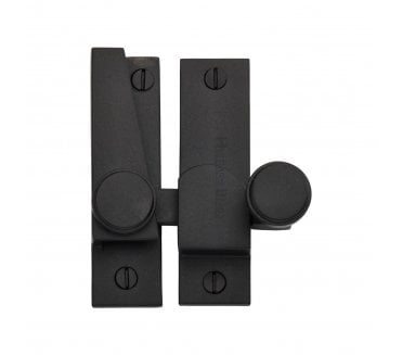Heritage Brass V1106 Lined Hook Sash Fastener - Matt Black