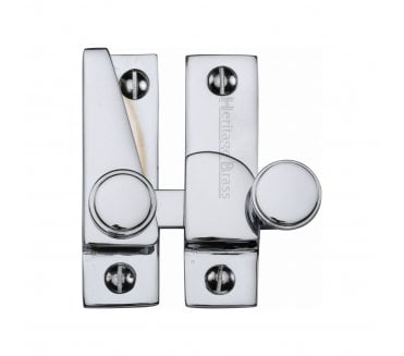 Heritage Brass V1106 Lined Hook Sash Fastener - Polished Chrome