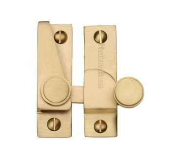 Heritage Brass V1106 Lined Hook Sash Fastener - Satin Brass