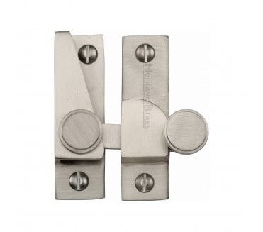 Heritage Brass V1106 Lined Hook Sash Fastener - Satin Nickel