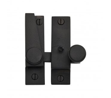 Heritage Brass V1106L Lined Hook Sash Fastener (Lockable) - Matt Black
