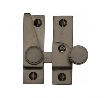 Heritage Brass V1106L Lined Hook Sash Fastener (Lockable) - Matt Bronze