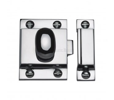 Heritage Brass V1112 Cupboard Latch With Oval Turn - Polished Chrome