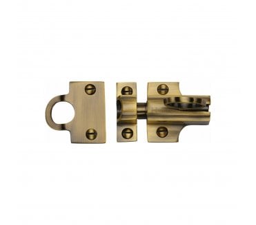 Heritage Brass V1117 Sprung Window Fanlight Catch - Antique Brass