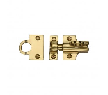 Heritage Brass V1117 Sprung Window Fanlight Catch - Polished Brass