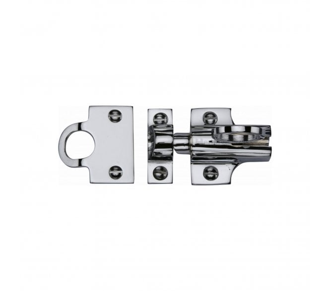 Heritage Brass V1117 Sprung Window Fanlight Catch - Polished Chrome