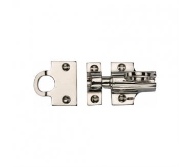 Heritage Brass V1117 Sprung Window Fanlight Catch - Polished Nickel