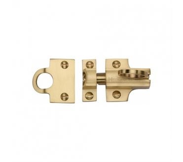 Heritage Brass V1117 Sprung Window Fanlight Catch - Satin Brass