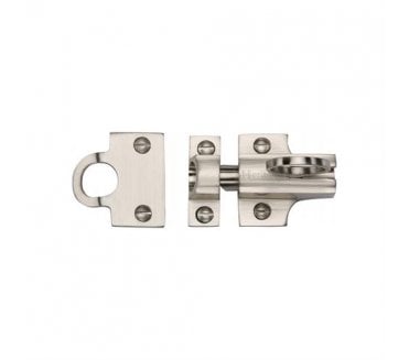 Heritage Brass V1117 Sprung Window Fanlight Catch - Satin Nickel