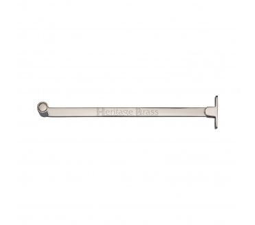 Heritage Brass V1119 10 Roller Arm Stay - Polished Nickel