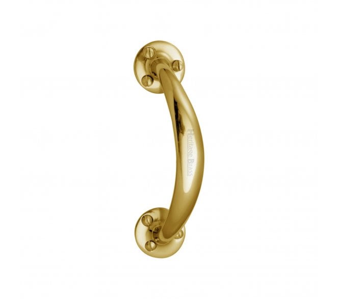 Heritage Brass V1140 Victorian Bow Handle - Polished Brass