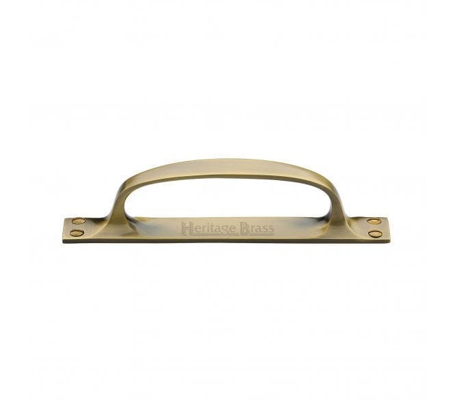 Heritage Brass V1142 Cabinet Pull Handle On Plate 172mm - Antique Brass