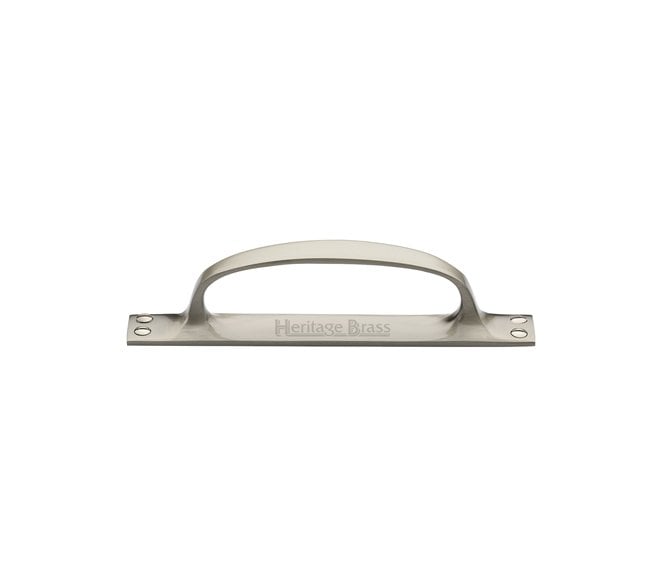 Heritage Brass V1142 Cabinet Pull Handles on Plate 172mm - Satin Nickel