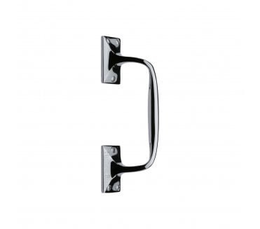Heritage Brass V1150 Cranked Pull Handle 253mm - Polished Chrome