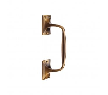 Heritage Brass V1150 Cranked Pull Handles - Antique Brass