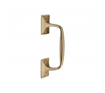 Heritage Brass V1150 Cranked Pull Handles - Satin Brass