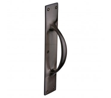 Heritage Brass V1155 One-Piece Pull Handle On 303x53mm Backplate - Matt Bronze