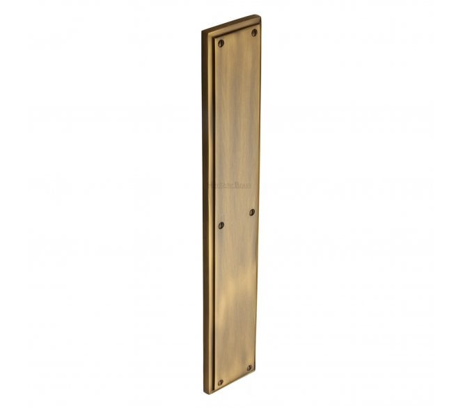 Heritage Brass V1166 Large Finger Plate 464x76mm - Antique Brass